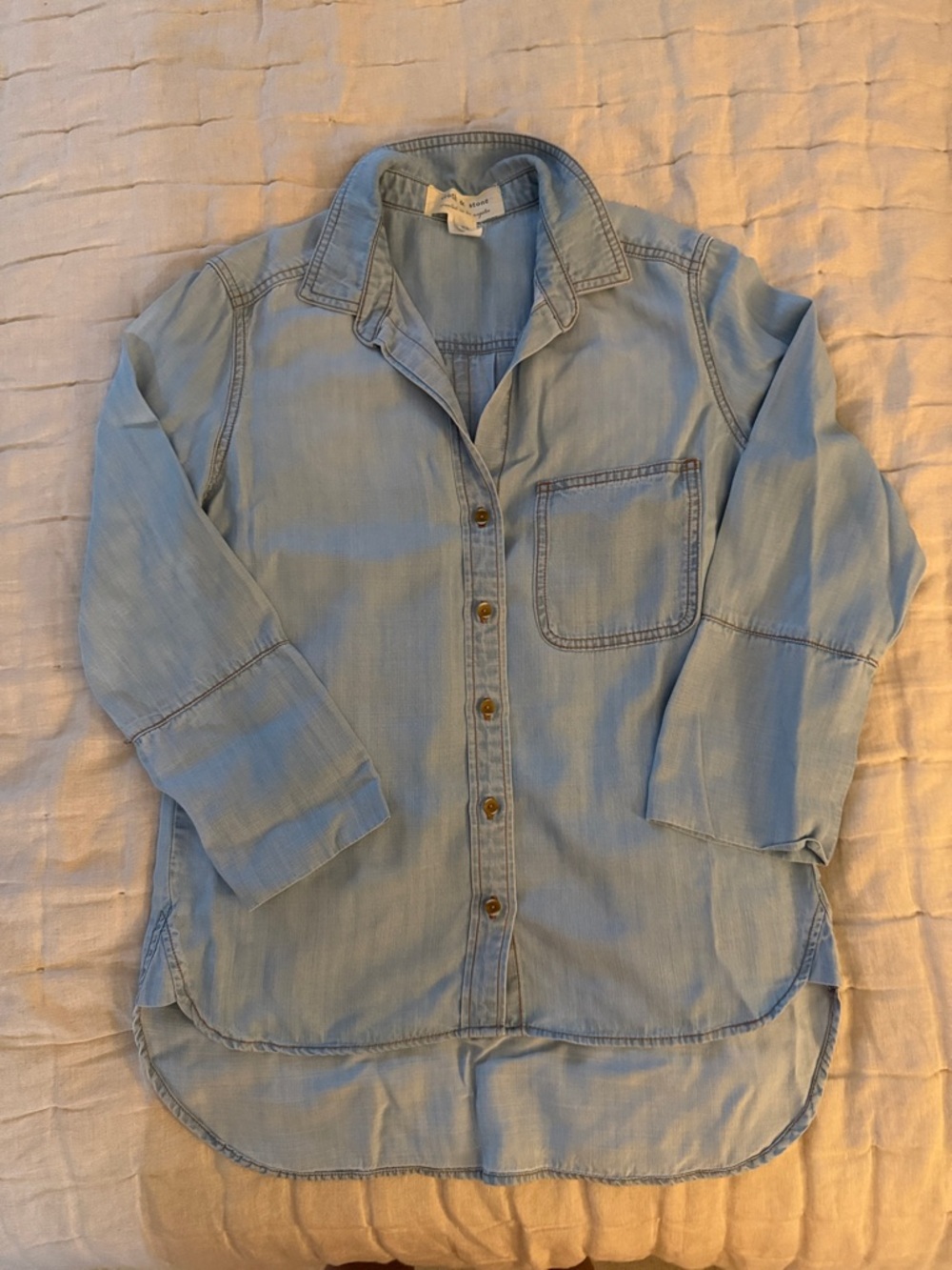 cloth & stone Light Blue Button-Up Shirt